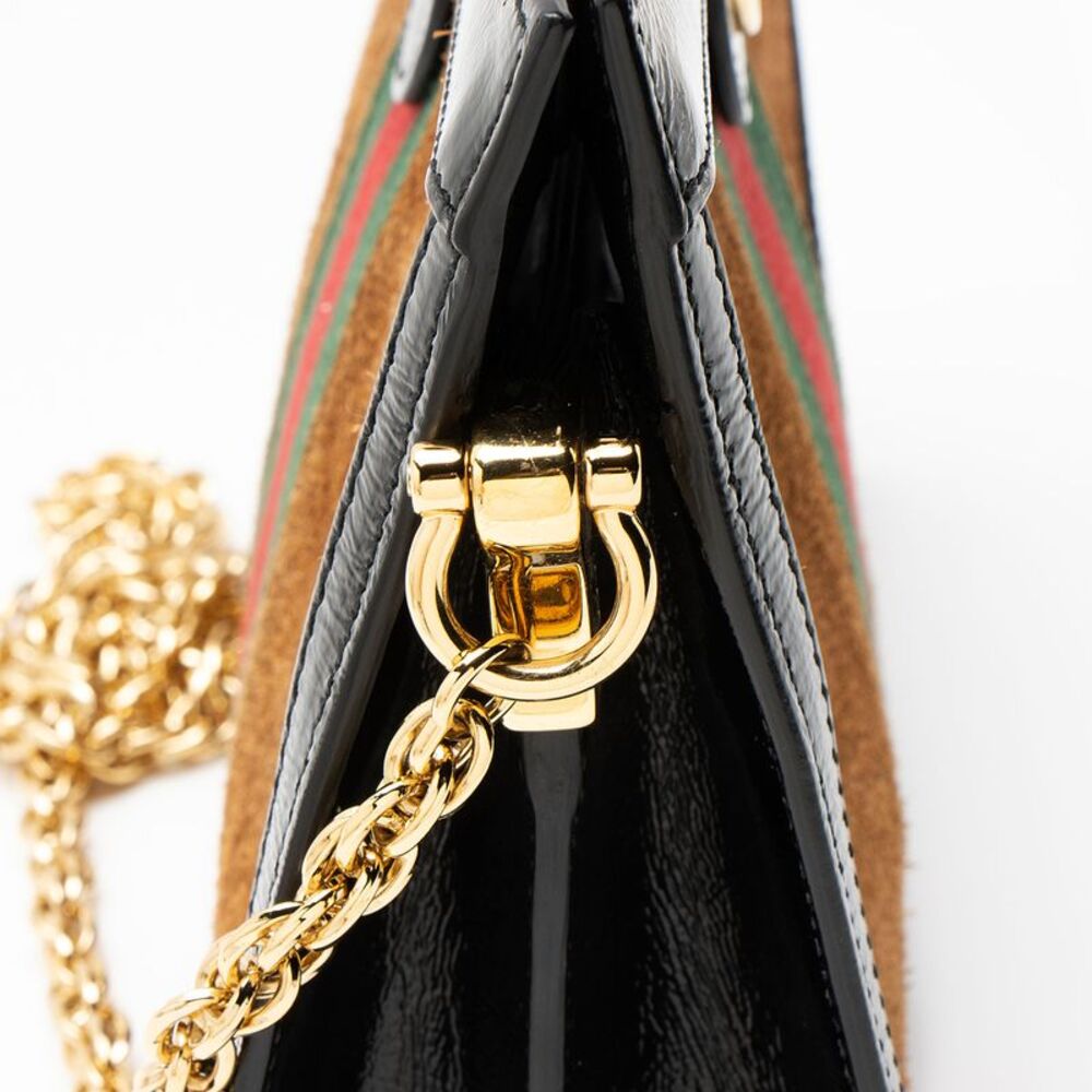 Gucci Suede Ophidia Medium Chain Shoulder Bag - Picture 14 of 15
